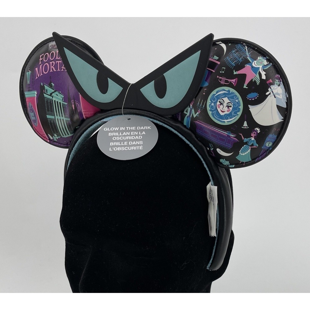 Disney Parks‎ Haunted Mansion Foolish Mortals Glows Mickey Mouse Ears Headband